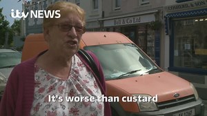 A row has broken out over yellow lines that have appeared in Alderney and this woman is OUTRAGED. Read more: http://www.itv.com/news/channel/2017-06-09/alderney-yellow-line-row-theyre-absolutely-disgusting/ | ITV Channel TV