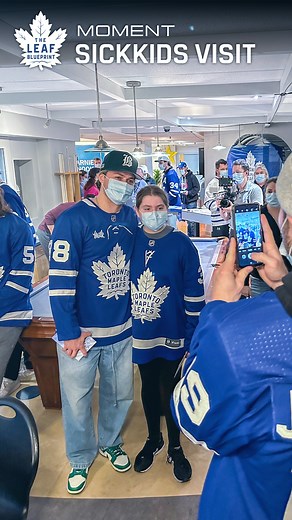 145K views · 3.4K reactions | SickKids Visit  The Leaf: Blueprint Moment | Toronto Maple Leafs | Facebook
