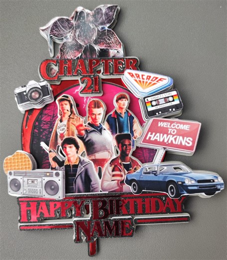 Stranger Things Cake Topper - Etsy