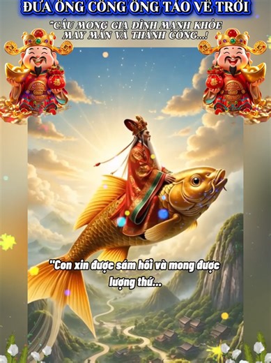 HÔM NAY 23 THÁNG CHẠP ĐƯA ÔNG CÔNG ÔNG TÁO VỀ TRỜI.#CapCut #nhactinhtam #xuhuongtiktok #maucapcut #nhactet