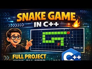 Snake Game in C++ 🐍🔥 | Full Project Step-by-Step for Beginners