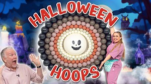16 reactions | With Halloween season creeping in, Angharad’s here to show us a FRIGHTFULLY effective balloon hoop! Using classic techniques for a symmetrical look, this latex design is easy to customise for any spooky theme… we’ve gone for a ghostly look, but why not pick a pumpkin or an evil eyeball?  Want to have a go at making it yourself? Everything you need is right here: https://balloonmarket.co.uk/bmtv/bmtv-506-angharad-halloween-hoop | Balloon Market | Facebook