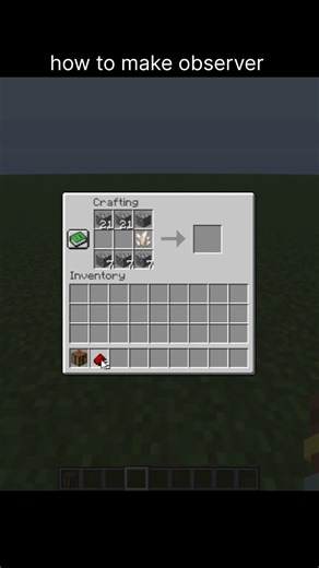 how to make observer in minecraft #howtominecraft #minecraft #minecrafttutorial #howto