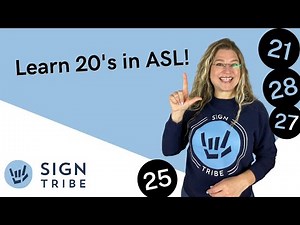 ASL NUMBERS 20s // SIGN TRIBE ACADEMY