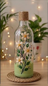🌸 Easy DIY Bottle Art with Pumpkin Seeds | Best Out of Waste Home Decor | DIY Craft#shorts #diy