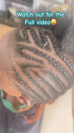 This Natural Cornrow All-Back is TOO NEAT 😩✨ #naturalhair#cornrows#allback#braids#protectivestyles