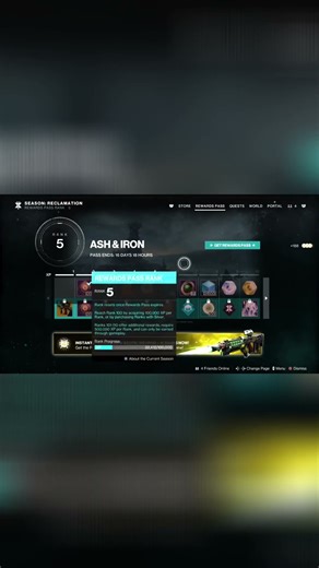 Destiny 2 Season of Reclamation: Level Up & Claim Rewards! #shorts