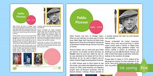 Artist Fact Sheet Pablo Picasso