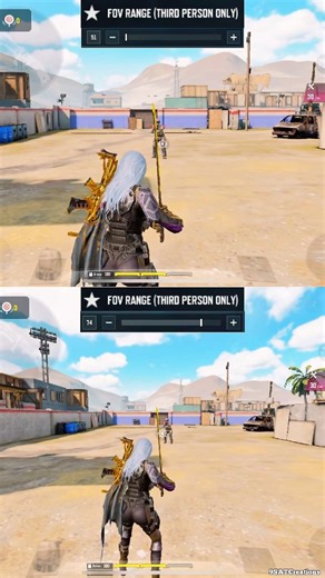 ✅Best FOV Range Third Person Settings In COD Mobile BR #shorts #trending #codm