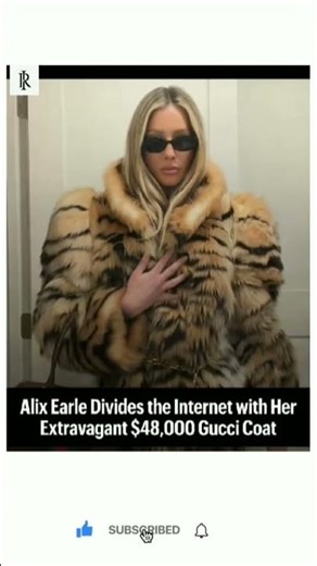 Alix Earle’s $48,000 Gucci Tiger Coat Just Broke the Internet 🔥 Worth It or Waste? #duet