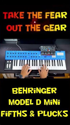 Behringer Model D mini fifths and plucks #behringer #moog #minimoog #musicproducer #synth #music