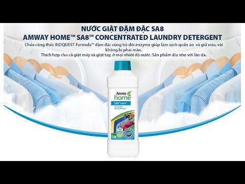 Demo nước giặt SA8 Amway