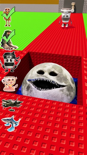 Steal a Brainrot Memes Crossing Over The Moon Woke Up Trap Sliding Bridge! - BeamNG.Drive