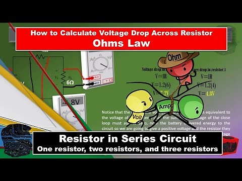 How to Calculate Voltage Drop Across Resistor || Series Circuit || Ohms Law