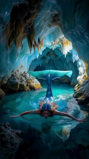 Rainbow Mermaid in Crystal Waters | 3D Fantasy Short |