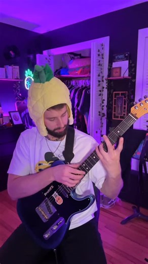 Dave Connell on Instagram: "Rip my granny SpongeBob crossover @fishmanmusic Greg Koch GT signatures @statementcollective Chains #midwestemo #guitarist #mathrock #spongebobmeme #guitarmeme"