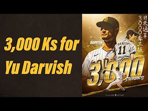 3,000 Career Strikeouts for Yu Darvish from Japan to USA | ダルビッシュ・日米通算3000奪三振