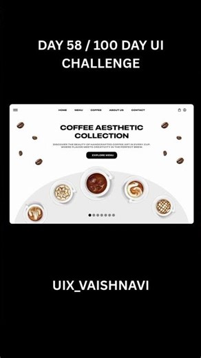 Coffee Website Design Animation in Figma | Day 59/100 UI Challenge
