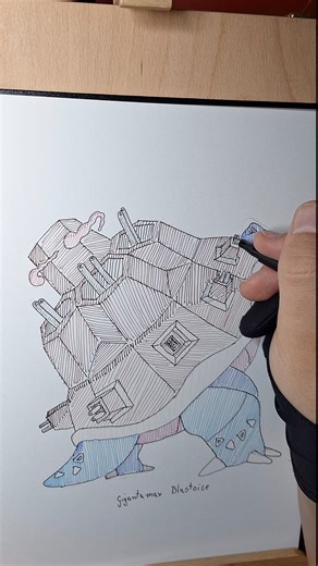 GremsArts on Instagram: "Gigantamax Blastoise"