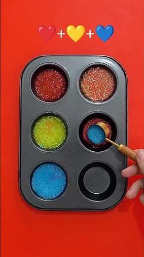 Mixing Red, Yellow & Blue | The Science of Primary Colors 🔬✨ #colortheory #colorpalette