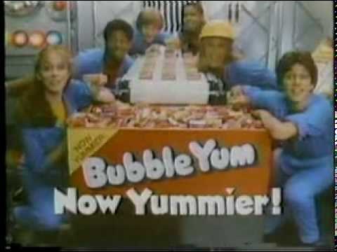 Bubble Yum gum classic tv commercial 1980