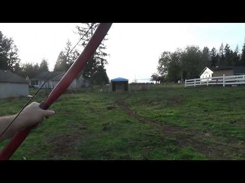 How to Build an Adult Bow and Arrow Set Part 8 Shooting the Finished Set