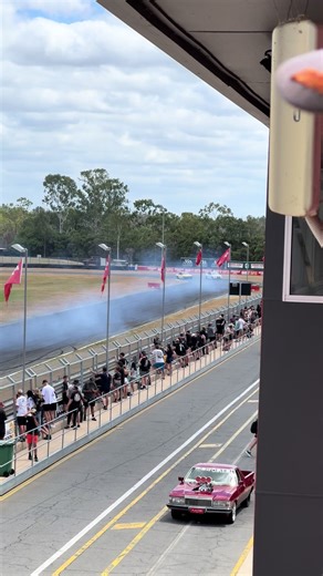Power Cruise at Queensland Raceway: A Burnout Extravaganza