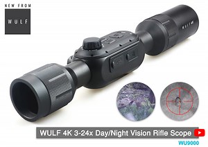 WULF 4K 3-24x Day & Night Vision Rifle Scope - MM Sporting