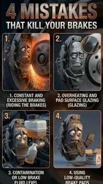 4 MISTAKES that are killing your brakes #shorts #3d #animation #vfx #cgi #3danimation