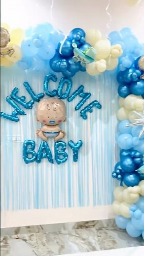 welcome home baby boy decoration ideas, welcome home baby boy decoration rangoli