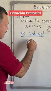 Ecuación vectorial de la recta en R3