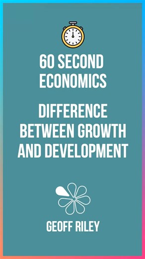 tutor2u Economics on Instagram: "Economic growth and economic development are closely linked but not the same, and confusing them can cost marks in A-level exams. In this short video, we explain the key differences between growth as a quantitative increase in real GDP and development as a qualitative improvement in living standards and well-being. You’ll explore how growth can occur without development when income gains are unevenly distributed or fail to improve health and education. Using real