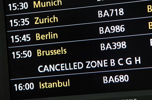 Airport delays could continue at peak periods until the summer as cancellations continue