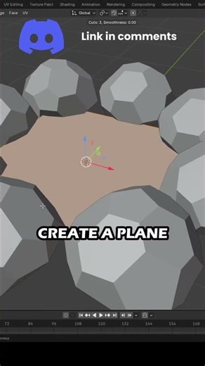 Low Poly Campfire in Blender #shorts #blender #campfire #lowpoly #tutorial #gamedev