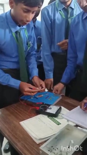 In this practical, students learn to identify the resistance value of a resistor by interpreting its color bands according to the standard resistor color code chart. Each color represents a numerical digit, multiplier, and tolerance value. By decoding these color bands, students can calculate the actual resistance and compare it with the measured value using a multimeter, thereby understanding tolerance and accuracy in electronic components. | Govt. College of Technology Sialkot