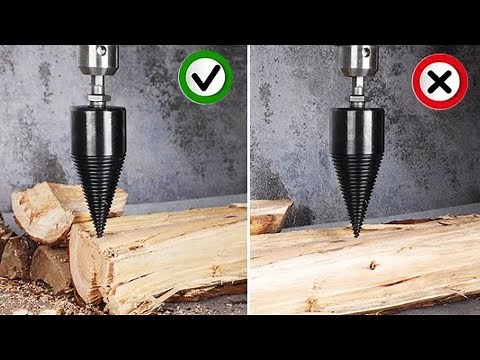 How to Use Wood Splitting Drill Bit 2021