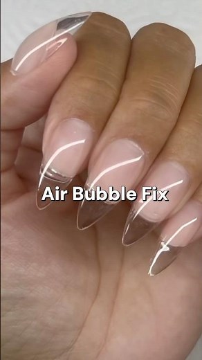 How to Fix Air Bubble in Gel X Nails 💅 | Easy Nail Hack
