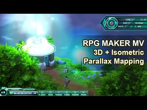 RPG Maker MV - 3D Isometric Parallax Mapping Test (LIVENEL - Teirra Map)