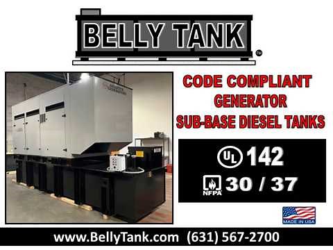 BELLY TANK for DIESEL GENERATORS