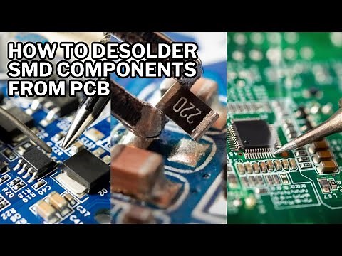 How to Desolder - Remove SMD Components From PCB Using Heat Gun | SMD I.C | Diode | IBGT | SMD RAM |