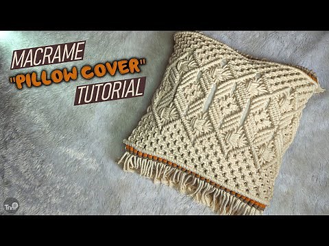 Macrame Pillow Cover Tutorial | DIY Macrame Cushion (Macrame Cushion Cover)