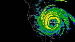 Hurricane Jeanne (2004) Doppler Radar Landfall Time Lapse / loop. Created (in part) using archived NEXRAD Data from the National Weather Service which is not subject to copyright protection.