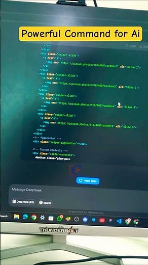 Powerful Command of AI to generate code #coding#htmltutorial #aitutorialforbeginners #coding #python