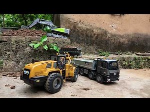 The Perfect Combo: Huina 1593 Excavator and Huina 1583 Wheel Loader | The RC Operator