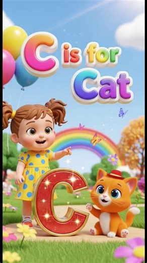 Letter C is for Cat 🐱 | Learn ABC Letters with Cute Animals | Toddler Fun Learning Video