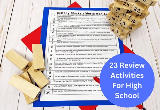 23 Review Activities For High School: Video Resources, Games, Flash Cards, And Test Prep - Teaching Expertise