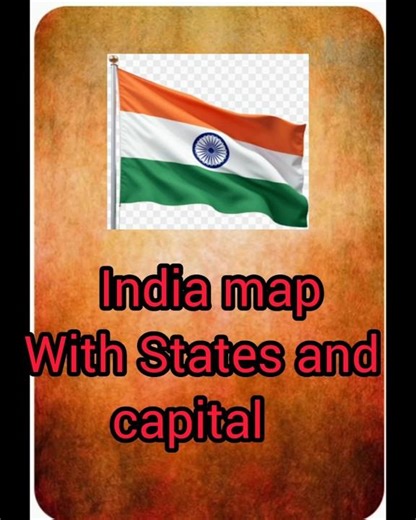 India Map with states and capitals #youtubeshort