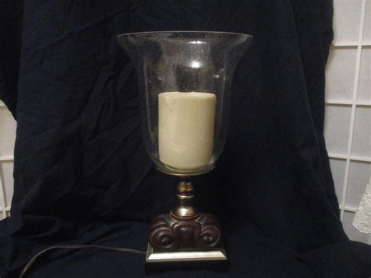 Vintage Torchier Candle Accent Table Lamp - Etsy