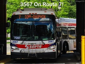SEPTA New 2023 New Flyer XDE40 #3567 on Route 7, To 33rd-Dauphin!