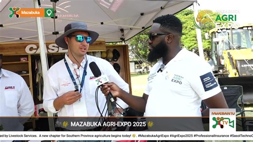 #WATCH #LIVE #Mwebantu, We are LIVE! It’s the 𝗠𝗮𝘇𝗮𝗯𝘂𝗸𝗮 𝗔𝗴𝗿𝗶𝗘𝘅𝗽𝗼 𝟮𝟬𝟮𝟱 - Powered by Professional Insurance, Official Partner Sasol Techno Oil & Proudly Supported by Livestock Services. A new chapter for Southern Province agriculture begins today! #MazabukaAgriExpo #AgriExpo2025 #ProfessionalInsurance #SasolTechnoOil #LivestockServices #LusakaHappening | Mwebantu